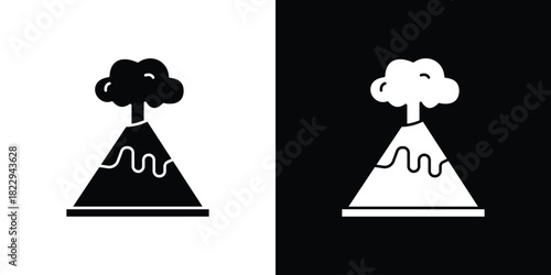 Volcano icon Isolated. icon for logo, graphic design and more.