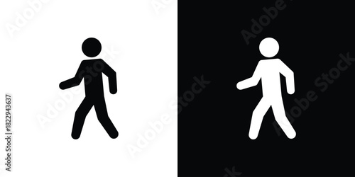 Walking icon Isolated. icon for logo, graphic design and more.