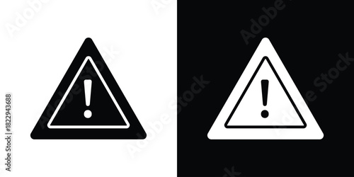 Warning triangle icon Isolated. icon for logo, graphic design and more.