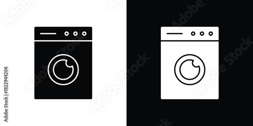 Washing machine icon Isolated. icon for logo, graphic design and more.