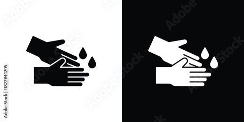 Wash hands icon Isolated. icon for logo, graphic design and more.
