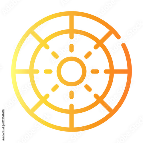 saw blade Line Gradient Icon