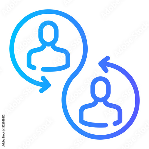 collaboration gradient icon