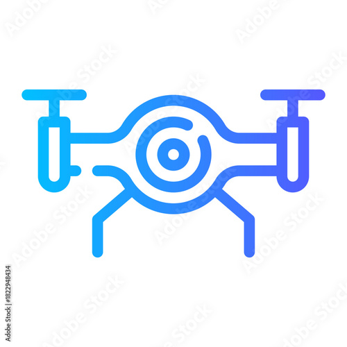 camera drone gradient icon
