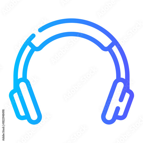 headphones gradient icon