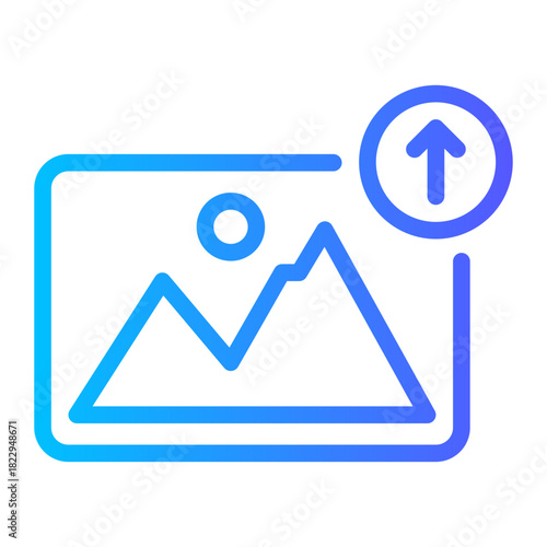 upload gradient icon