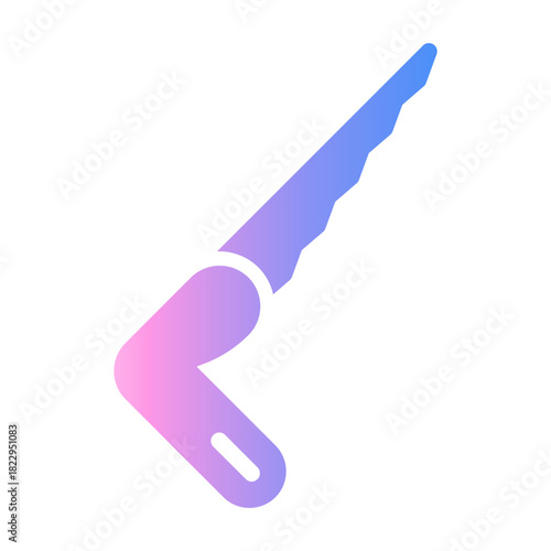 hand saw Gradient icon