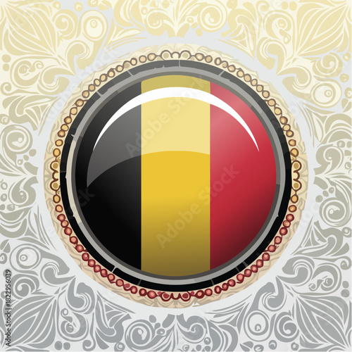 Belgium Flag Emblem - A Vibrant National Symbol.
