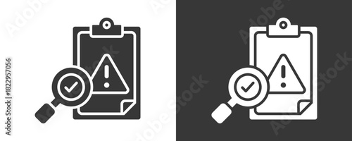 Contingency Icon Set Vector Collection Isolated In Black And White
