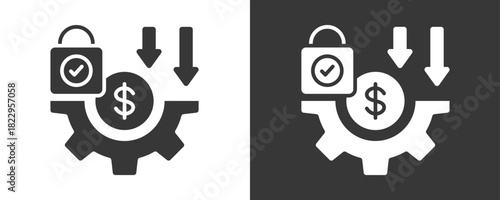Cost Effective Icon Set Vector Collection Isolated In Black And White