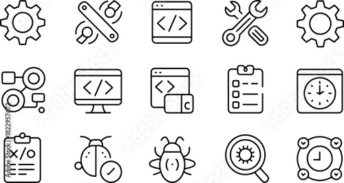 Software Development and Programming Icons Collection