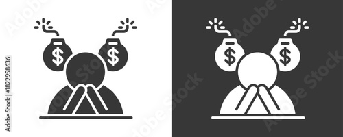 Liability Icon Set Vector Collection Isolated In Black And White