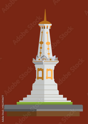 Illustration Vector Tugu Jogja art.ai