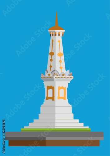 Illustration Vector landmark monument art