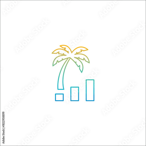 Coastal flood advisory warning banner design with alert information