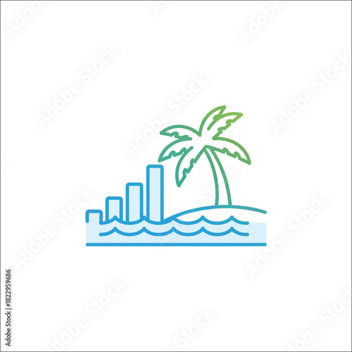 Official coastal flood advisory warning banner design