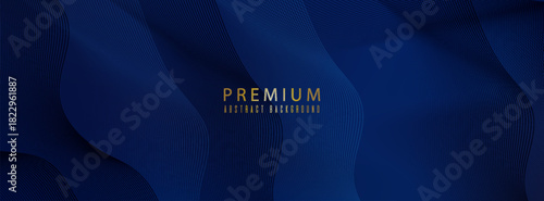 Premium background design with diagonal dark blue line pattern. Vector template for digital luxury banner, invitation, voucher, certificate. suit for bussines, banners