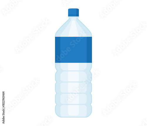 2L水ペットボトル,フラットイラスト