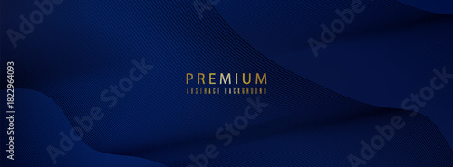 Premium background design with diagonal dark blue line pattern. Vector template for digital luxury banner, invitation, voucher, certificate. vector illustration