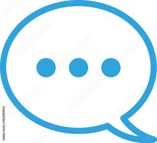 チャットマークのフラットアイコン