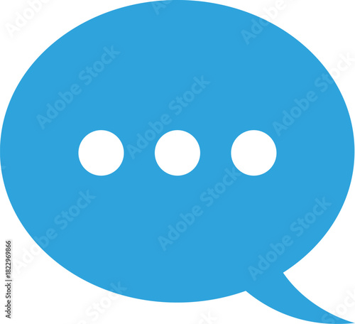 チャットマークのフラットアイコン