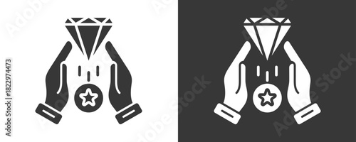 Value Icon Set Vector Collection Isolated In Black And White