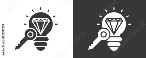 Creation Icon Set Vector Collection Isolated In Black And White