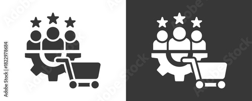 Potential Icon Set Vector Collection Isolated In Black And White