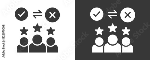 Expectation Icon Set Vector Collection Isolated In Black And White