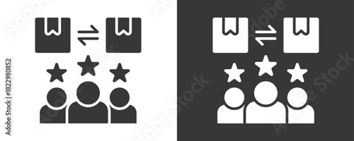 Product Icon Set Vector Collection Isolated In Black And White
