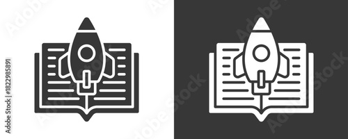 Guide Icon Set Vector Collection Isolated In Black And White