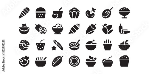 Diverse Food Icons Collection