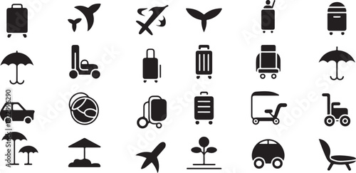Global Travel and Logistics Icons