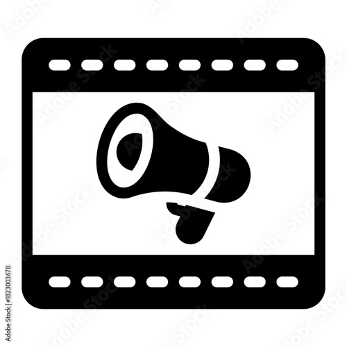 Advertisement glyph icon