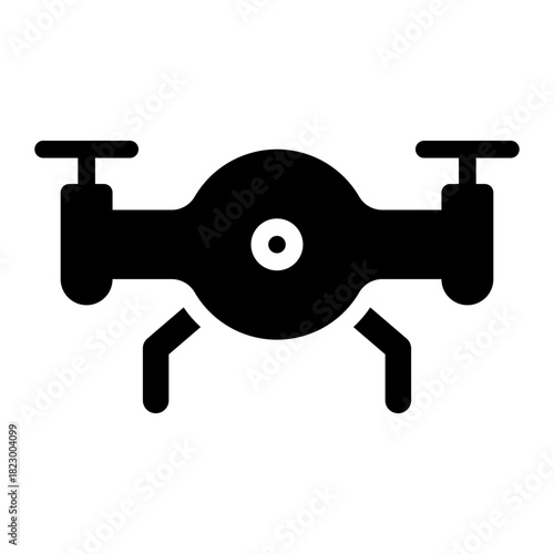 camera drone glyph icon