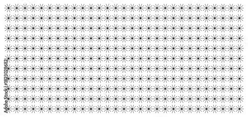 Square transparent background pattern with star symbol and geometric concept vector texture in the gray scale, simple backdrop template.