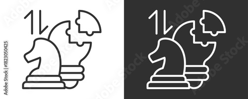 Strategy Icon Set Vector Collection Isolated In Black And White