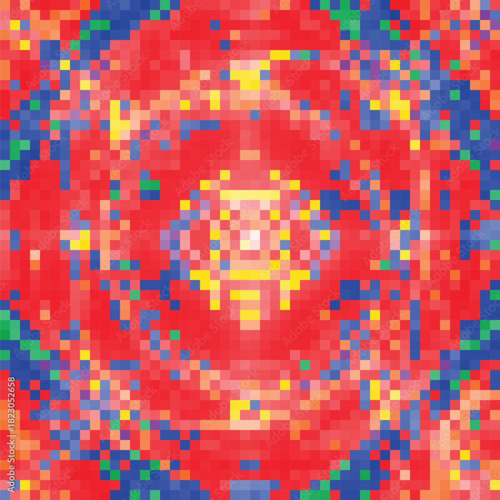 Fototapeta premium Pixel Glitch Vinyl Cover Backgrounds