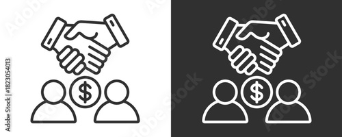 Sales Icon Set Vector Collection Isolated In Black And White