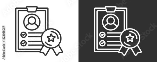 Appraisal Icon Set Vector Collection Isolated In Black And White