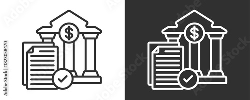 Assessment Icon Set Vector Collection Isolated In Black And White