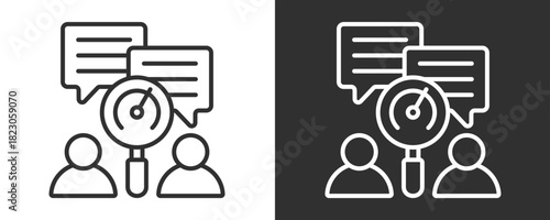 Feedback Icon Set Vector Collection Isolated In Black And White