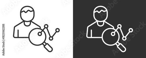 Market Research Icon Set Vector Collection Isolated In Black And White
