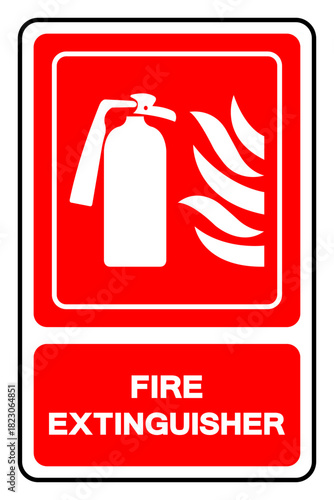 Fire Extinguisher Symbol Sign ,Vector Illustration, Isolate On White Background Label .EPS10