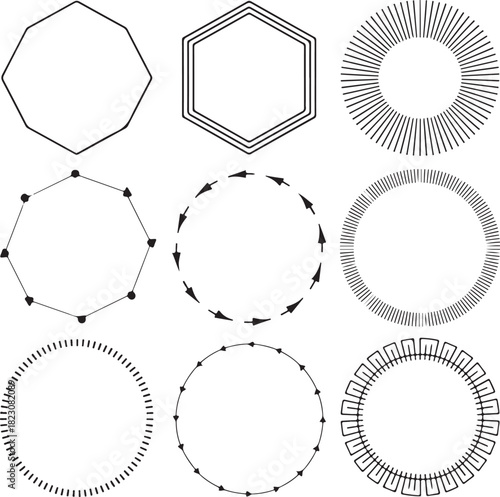 Geometric Shapes and Circular Designs