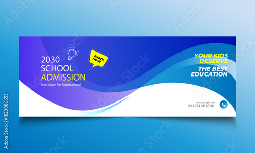 School education admission social media banner web banner