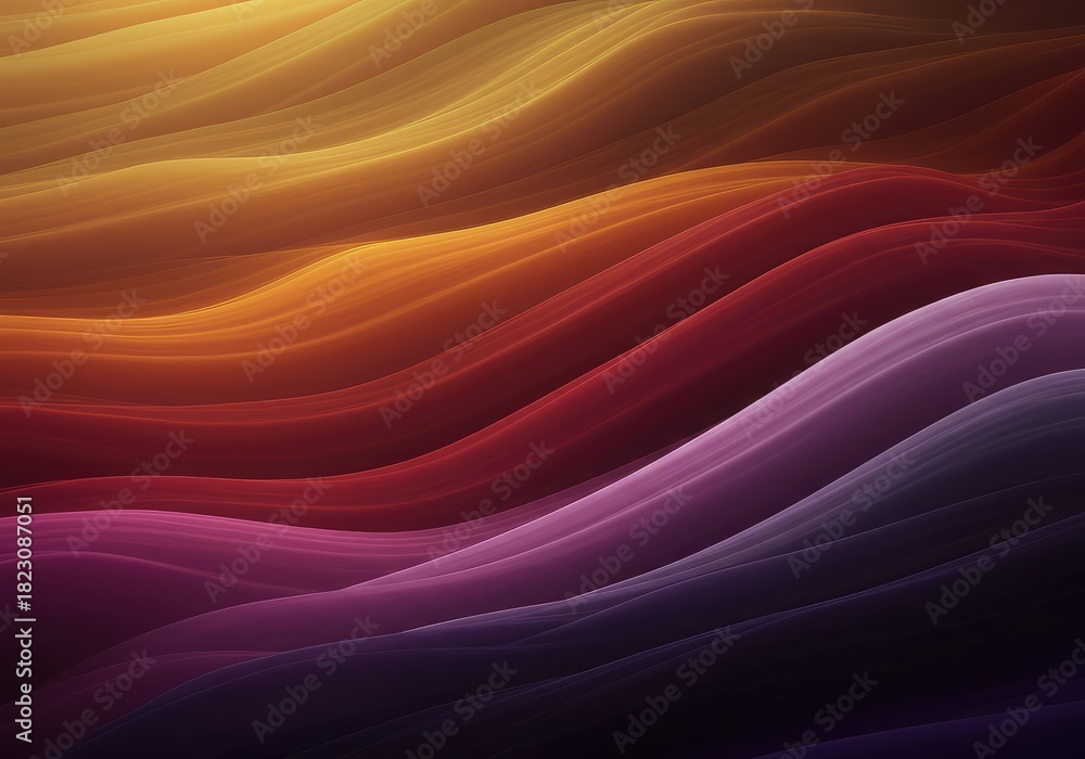 Fototapeta premium A boundless visualization of flowing colors, deep gradients merging into an abstract field suggesting endlessness and rich tonal complexity ,seamless ,spectrum ,liquid