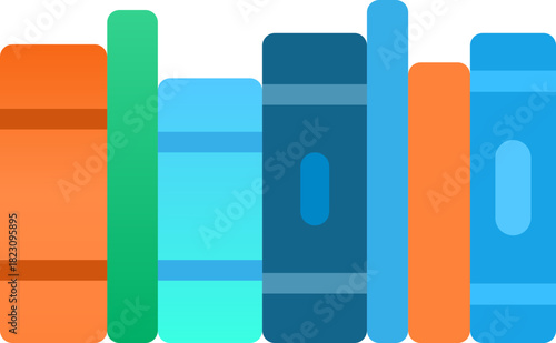 a collection of books arranged nicely.