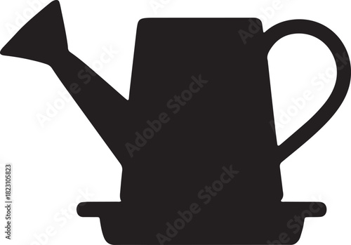 Watering can vector of garden tool equipment illustration on transparent background