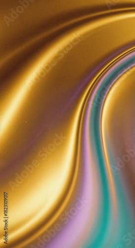 Golden Swirls of Fluid Elegance: The image showcases a dance of light and shadow, highlighting flowing gold with an artistic touch, creating a feeling of luxury and sophistication.